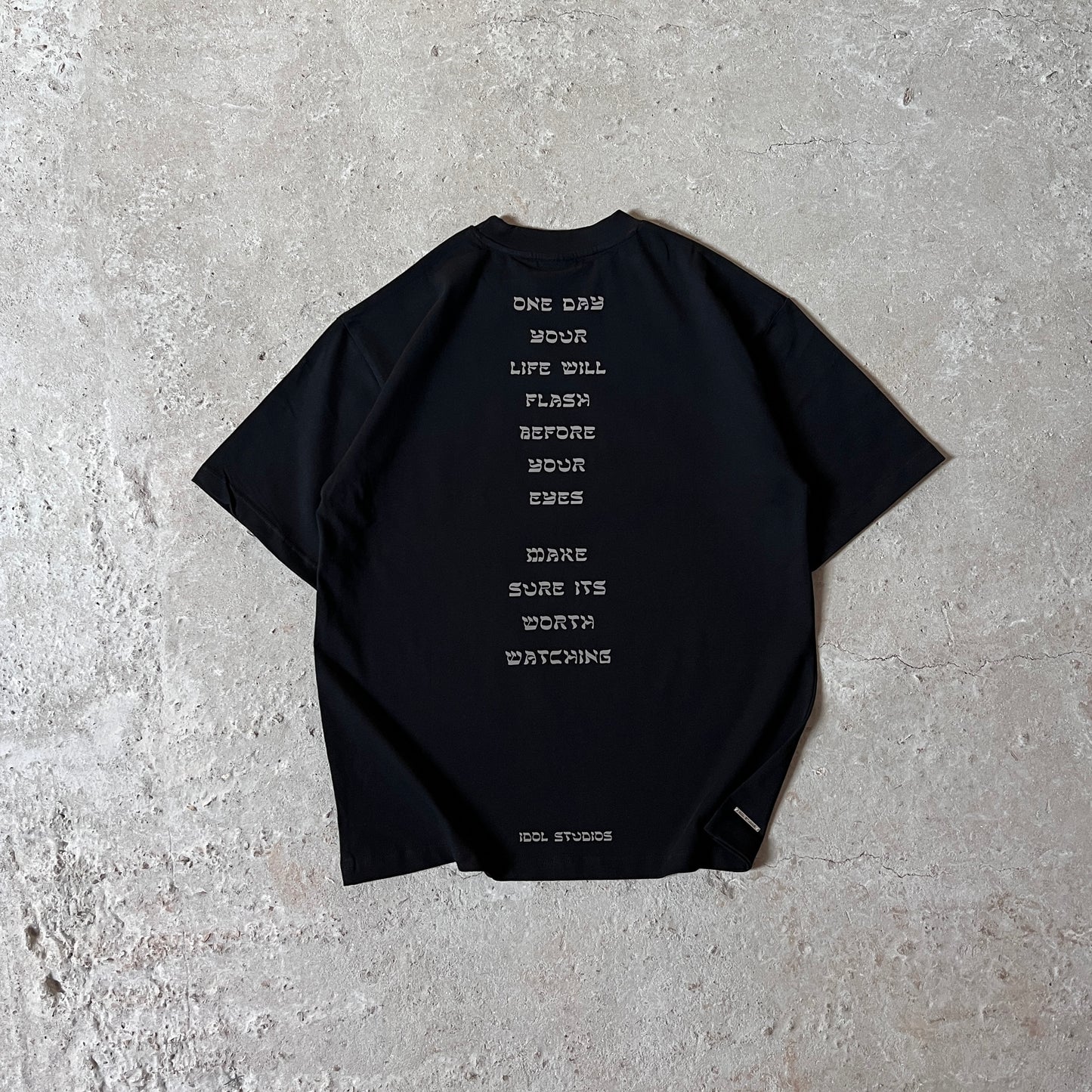 Reflective logo - black