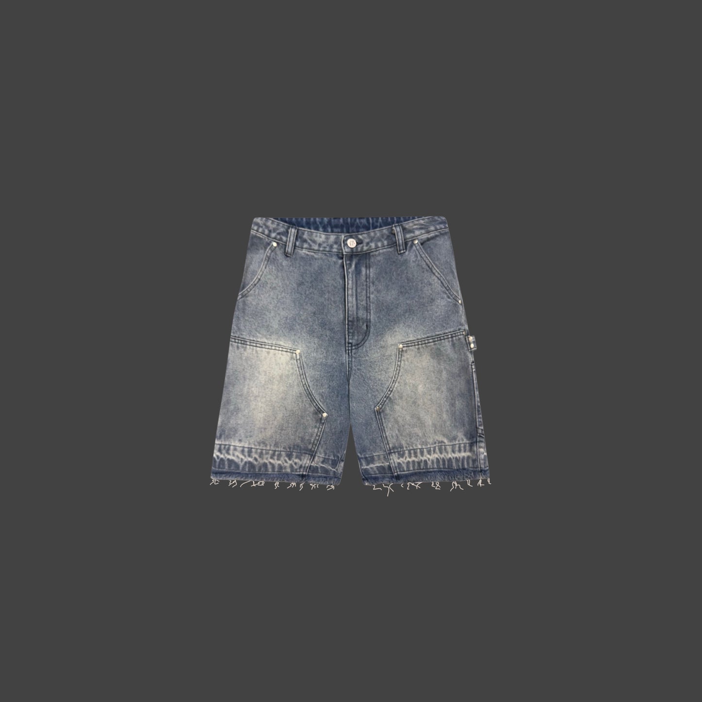 Carpenter denim shorts - light blue