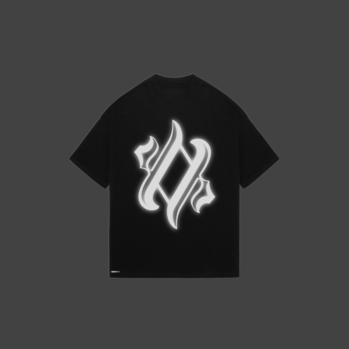 Reflective logo - black